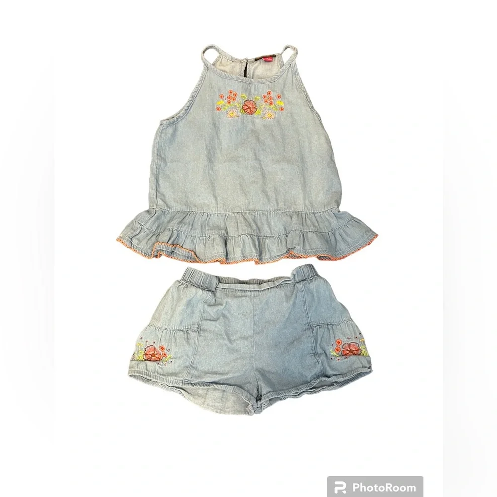 Vince Camuto denim and floral summer set